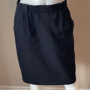 Wool Blend Skirt With Pockets